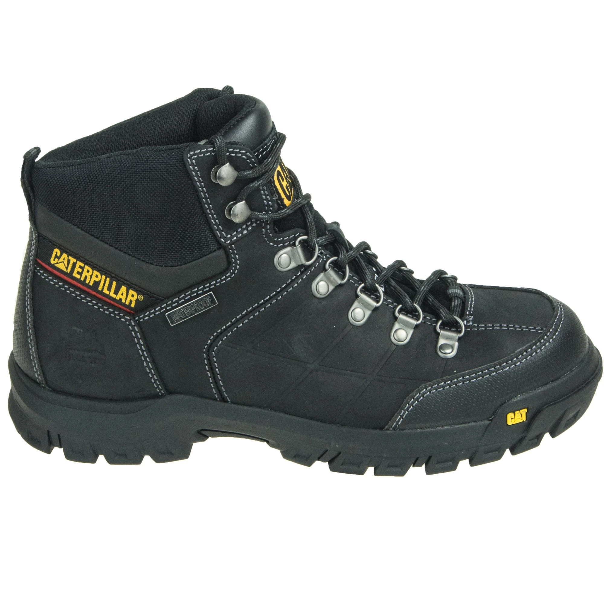 Caterpillar Boots: Men's Threshold 6" Steel Toe 90936 Black Work Boots 8 Caterpillar Boots: Men's Threshold 6" Steel Toe 90936 Black Work Boots - Image 6