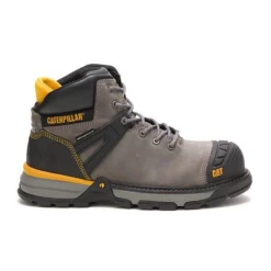 Caterpillar Boots: Men's P91197 Pewter Excavator Superlite Nano Toe Waterproof Work Boot