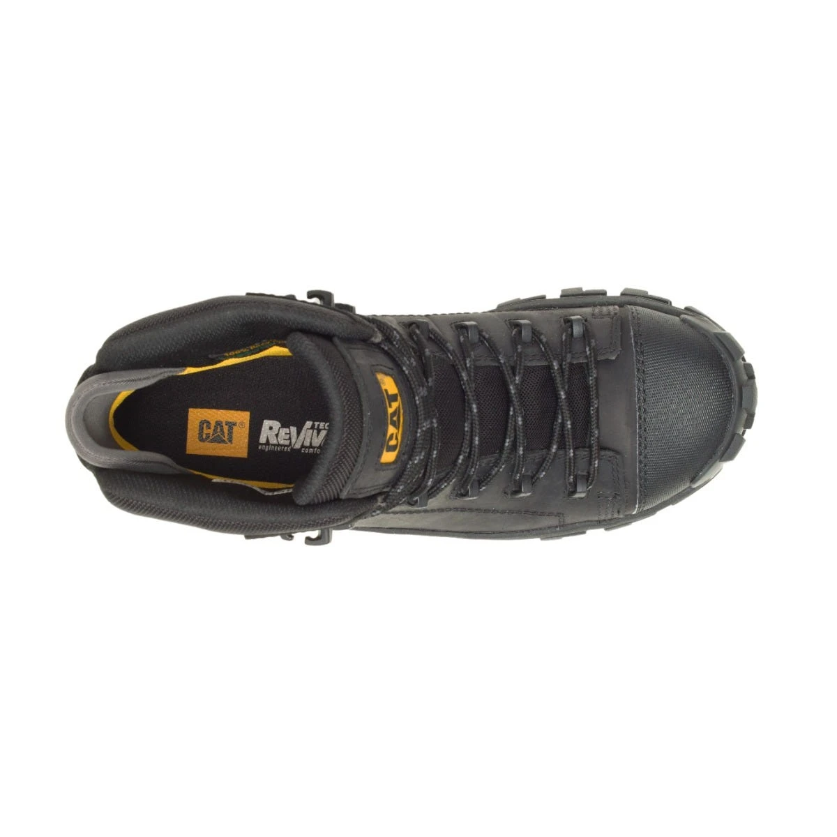 Caterpillar Boots: Men's P91542 Black Composite Toe Invader Hiker Waterproof Work Boot 5 Caterpillar Boots: Men's P91542 Black Composite Toe Invader Hiker Waterproof Work Boot - Image 3