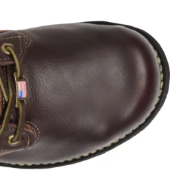 Carolina Boots: Men's CA518 Brown Steel Toe INT 2.0 Domestic Broad Toe Winged D3O Internal MetGuard Work Boot -doublehboots shop cla 005 ca518edit