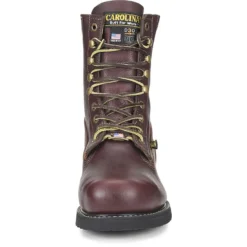 Carolina Boots: Men's CA518 Brown Steel Toe INT 2.0 Domestic Broad Toe Winged D3O Internal MetGuard Work Boot -doublehboots shop cla 008 ca518edit
