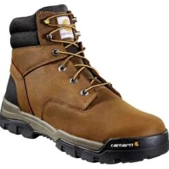 Carhartt Boots: Men's CME6047 Brown Oil Tanned Ground Force 6-Inch Soft Toe Waterproof Work Boot