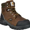Carhartt Boots: Men's CMF6720 Brown Composite Toe Met Guard Waterproof Work Boot -doublehboots shop cmf6720 l