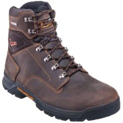 Danner Boots: Men's 12433 Waterproof EH Brown 6-Inch Slip-Resistant Boots 11 Danner Boots: Men's 12433 Waterproof EH Brown 6-Inch Slip-Resistant Boots -doublehboots shop danner 12433 p 01