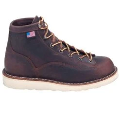 Danner Boots: Men's Brown 15552 EH American-Made Bull Run Boots -doublehboots shop danner 15552 o 01