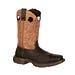 Durango Boots: Men's DB019 Brown Rebel 11 Inch Steel Toe Waterproof Pull On Square Toe Work Boot -doublehboots shop db019 tn