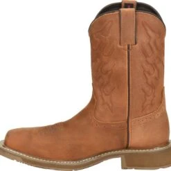 Double H Boots: Men's DH5143 Brown 10" Square Composite Toe Jacob Cowboy Boot -doublehboots shop dh5143 500xauto instep