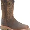 Double H Boots: Men's DH5241 Brown Square Composite Toe 12" Elijah Workflex MAX Cowboy Boot -doublehboots shop dh5241 500xauto