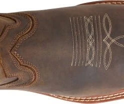 Double H Boots: Men's DH5241 Brown Square Composite Toe 12" Elijah Workflex MAX Cowboy Boot -doublehboots shop dh5241 500xauto top