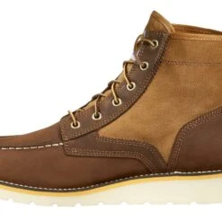 Carhartt Boots: Men's FW6035-M Brown Leather And Nylon 6-Inch Soft Toe Wedge Work Boot -doublehboots shop download 67
