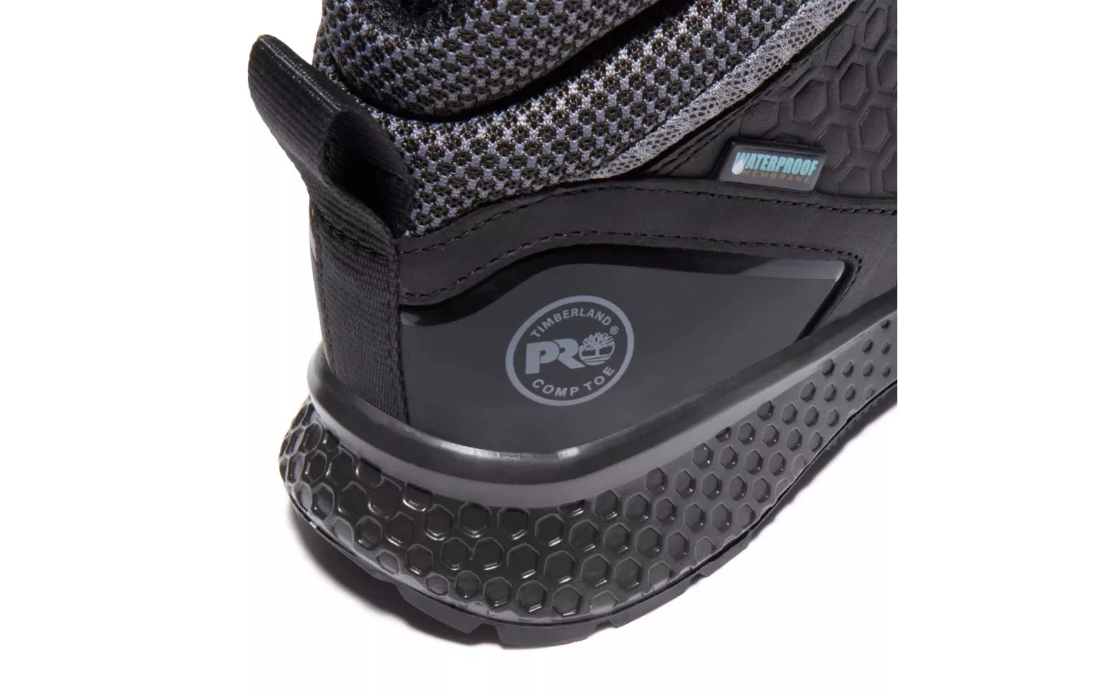 Timberland Pro Boots: Women's A21QA Black Grey Reaxion Composite Toe Waterproof Hiker 4 Timberland Pro Boots: Women's A21QA Black Grey Reaxion Composite Toe Waterproof Hiker - Image 2