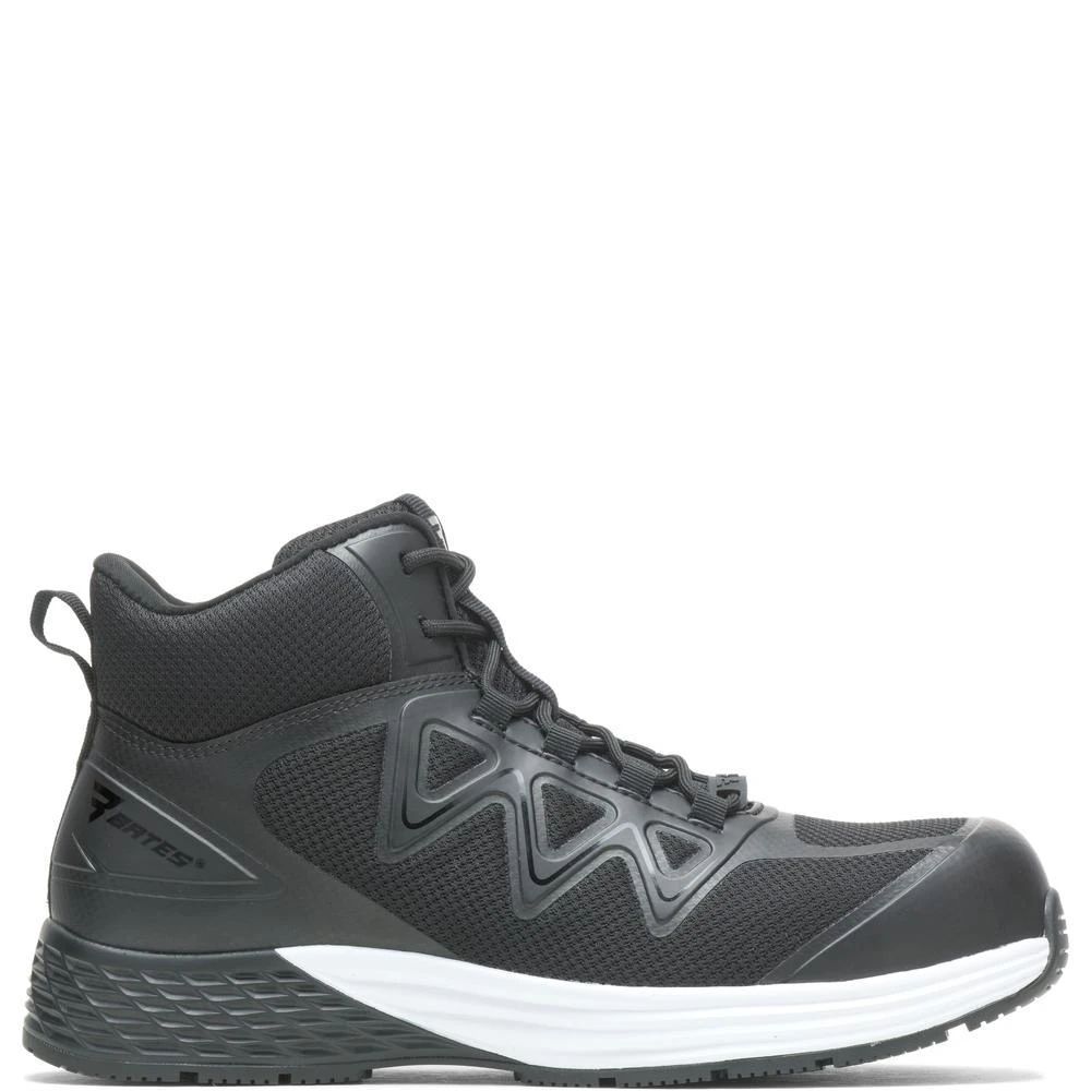Bates Boots: Men's E09100 Black Composite Toe Rush Mid Work Boot 4 Bates Boots: Men's E09100 Black Composite Toe Rush Mid Work Boot - Image 2