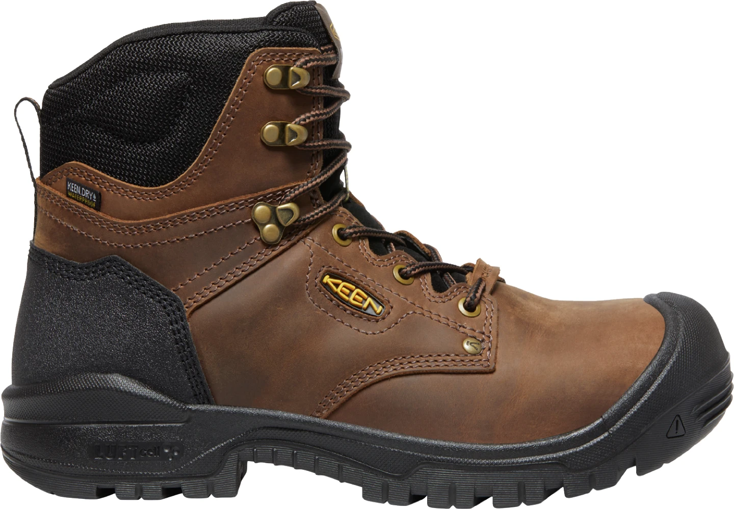 Keen Utility Boots: Men's 1026487 Dark Earth Black Carbon Toe 6" Waterproof Independence Boot 4 Keen Utility Boots: Men's 1026487 Dark Earth Black Carbon Toe 6" Waterproof Independence Boot - Image 2