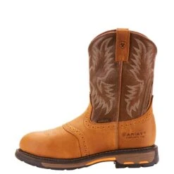 Ariat 10001191 Men's Composite Toe Workhog Cowboy Boots -doublehboots shop f18 mns workhog pullon ct simmons 10001191 side