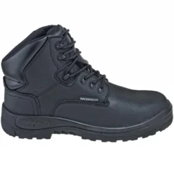 Genuine Grip Boots: Men's 6050 Black Waterproof Composite Toe Poseidon 6-Inch EH Boots -doublehboots shop forge shield 6050 o 01
