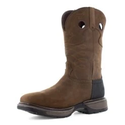 Frye Supply Boots: Men's FR40101 Brown/Black Steel Toe 10" Internal Met Guard Safety-Crafted Western Work Boot 9 Frye Supply Boots: Men's FR40101 Brown/Black Steel Toe 10" Internal Met Guard Safety-Crafted Western Work Boot -doublehboots shop fr40101 03edit