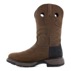 Frye Supply Boots: Men's FR40101 Brown/Black Steel Toe 10" Internal Met Guard Safety-Crafted Western Work Boot 10 Frye Supply Boots: Men's FR40101 Brown/Black Steel Toe 10" Internal Met Guard Safety-Crafted Western Work Boot -doublehboots shop fr40101 04edit