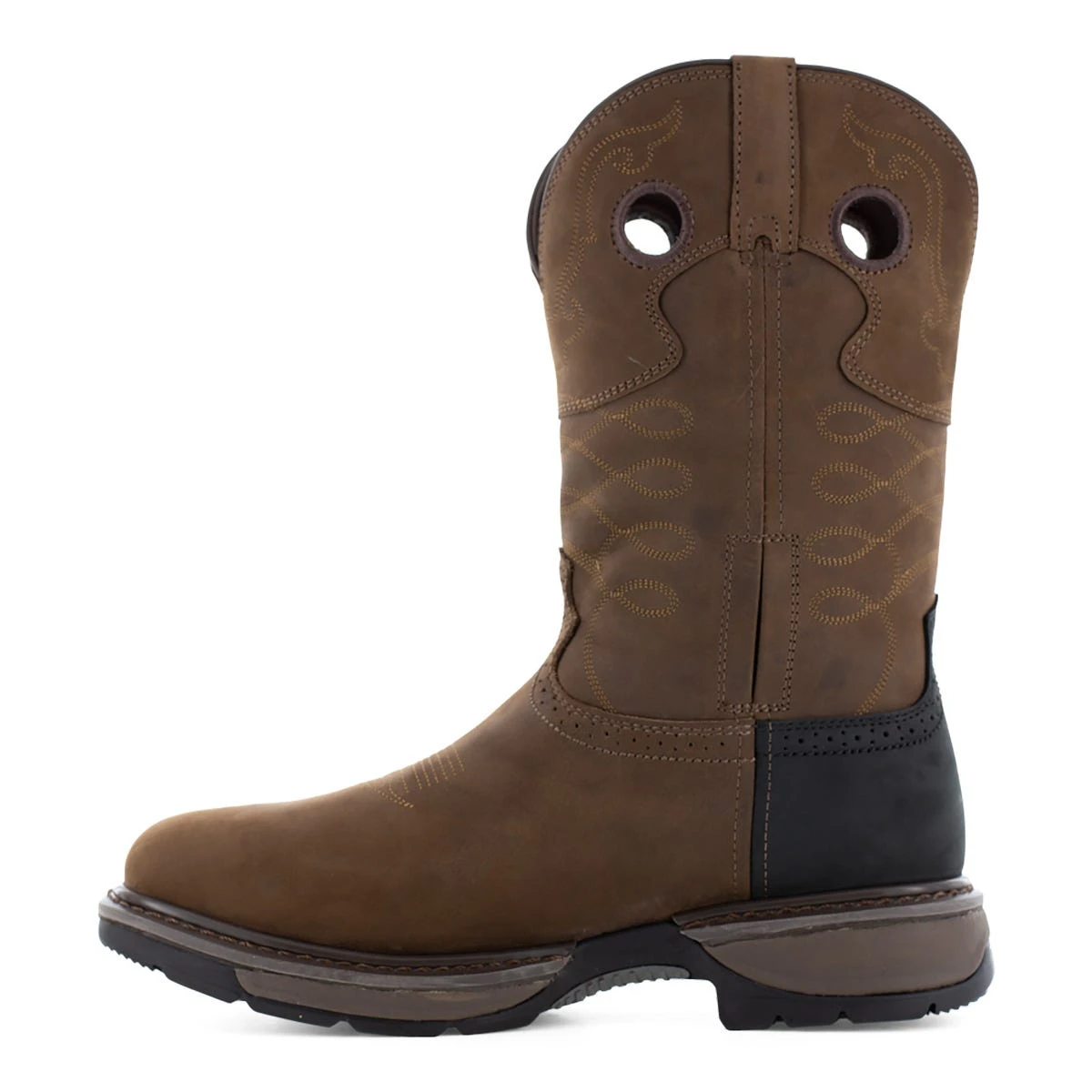 Frye Supply Boots: Men's FR40101 Brown/Black Steel Toe 10" Internal Met Guard Safety-Crafted Western Work Boot 6 Frye Supply Boots: Men's FR40101 Brown/Black Steel Toe 10" Internal Met Guard Safety-Crafted Western Work Boot - Image 4
