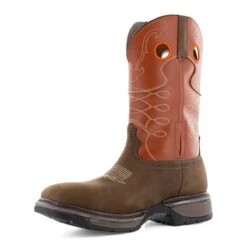 Frye Supply Boots: FR40102 Brown/Orange Steel Toe Safety-Crafted 10" Unlined Western Work Boot 9 Frye Supply Boots: FR40102 Brown/Orange Steel Toe Safety-Crafted 10" Unlined Western Work Boot -doublehboots shop fr40102 03edit