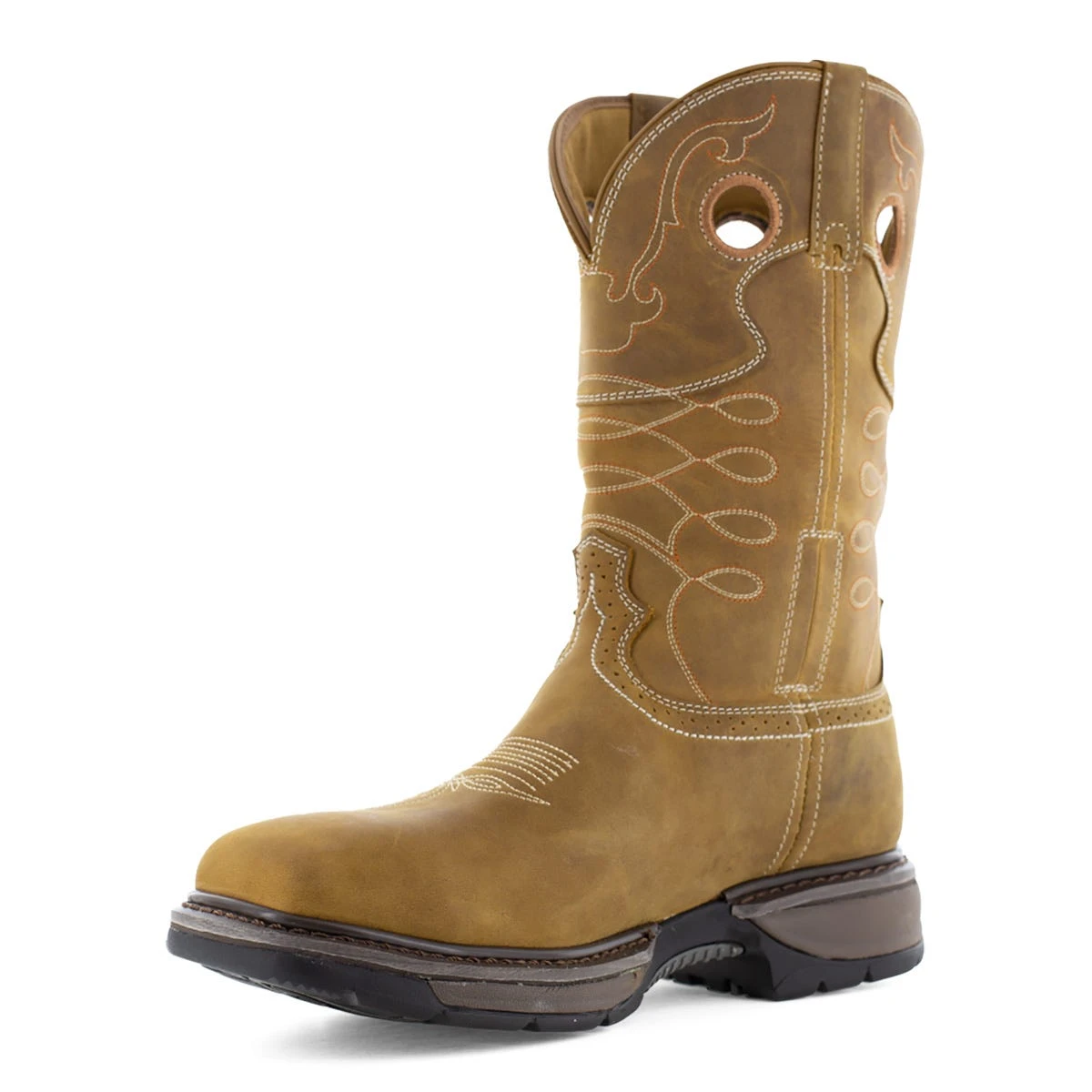 Frye Supply Boots: Men's FR40103 Brown Steel Toe 10" Safety-Crafted Western Boot Pull On Work Boot 5 Frye Supply Boots: Men's FR40103 Brown Steel Toe 10" Safety-Crafted Western Boot Pull On Work Boot - Image 3