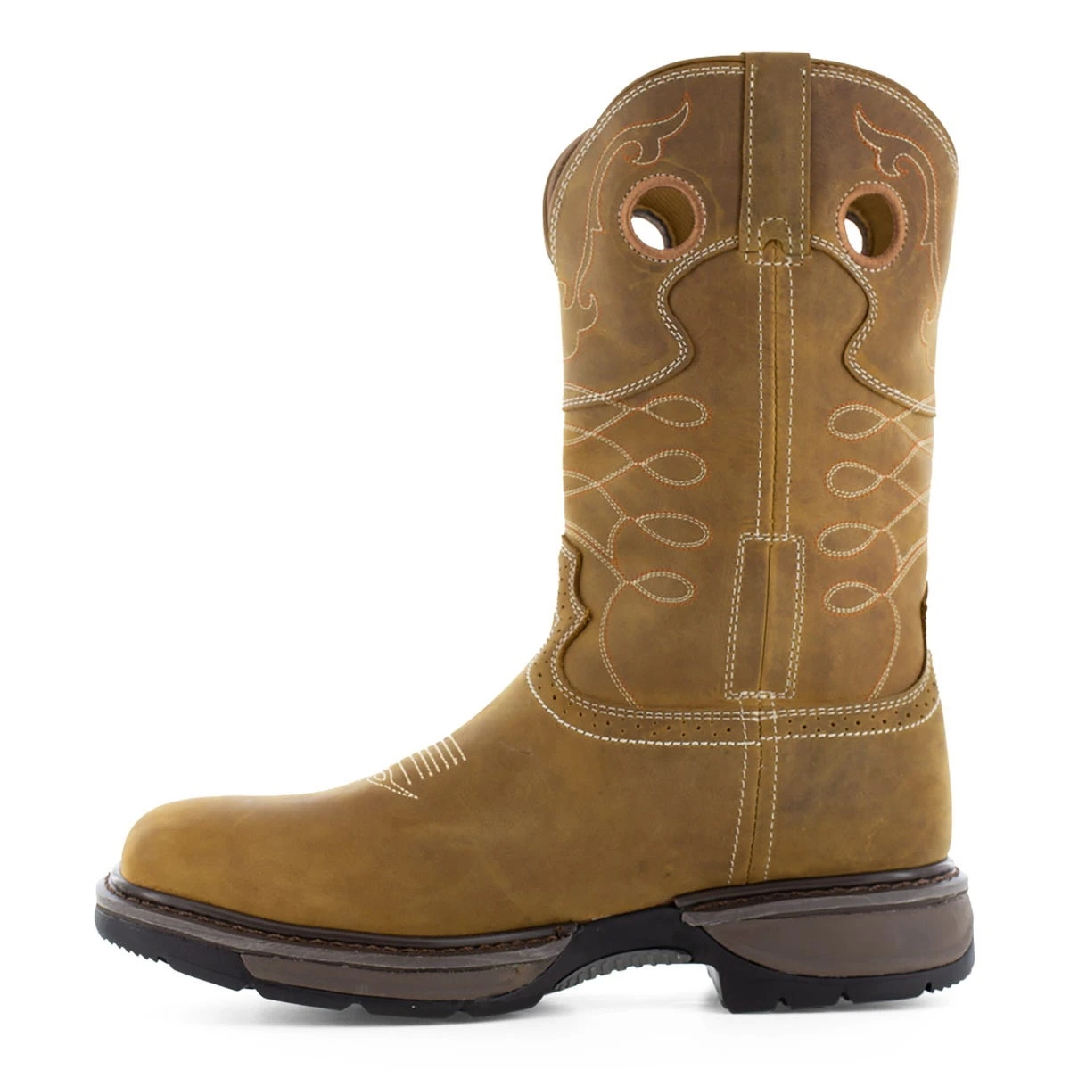 Frye Supply Boots: Men's FR40103 Brown Steel Toe 10" Safety-Crafted Western Boot Pull On Work Boot 6 Frye Supply Boots: Men's FR40103 Brown Steel Toe 10" Safety-Crafted Western Boot Pull On Work Boot - Image 4