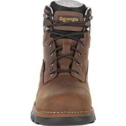 Georgia Boots: Men's GB00312 Brown EH Plain Toe Eagle One Waterproof Boots 12 Georgia Boots: Men's GB00312 Brown EH Plain Toe Eagle One Waterproof Boots -doublehboots shop gb00312 3 large