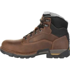 Georgia Boots: Men's GB00313 Brown EH Steel Toe Eagle One Waterproof Work Boots -doublehboots shop gb00313 5 large
