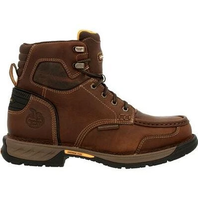 Georgia Boots: Men's GB00468 Brown Athens 360 Steel Toe Waterproof Work Boot 4 Georgia Boots: Men's GB00468 Brown Athens 360 Steel Toe Waterproof Work Boot - Image 2