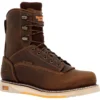 Georgia Boots: Men's GB00593 Brown Plain Toe AMP LT Wedge Waterproof Lace To Toe Work Boot 1 Georgia Boots: Men's GB00593 Brown Plain Toe AMP LT Wedge Waterproof Lace To Toe Work Boot -doublehboots shop gb00593