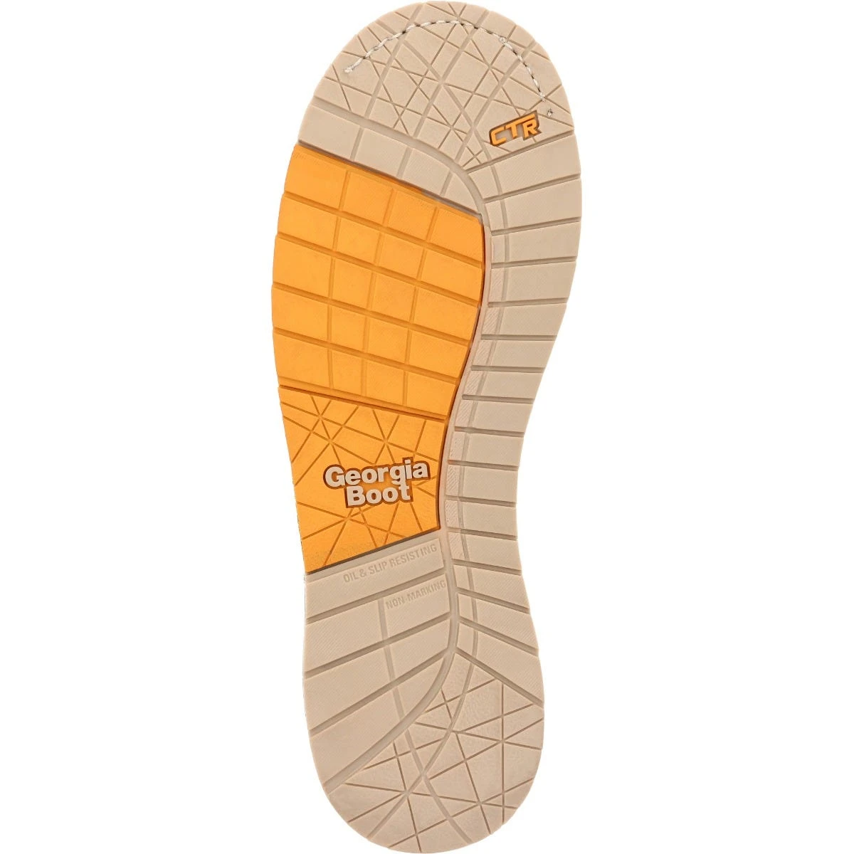 Georgia Boots: Men's GB00593 Brown Plain Toe AMP LT Wedge Waterproof Lace To Toe Work Boot 9 Georgia Boots: Men's GB00593 Brown Plain Toe AMP LT Wedge Waterproof Lace To Toe Work Boot - Image 7