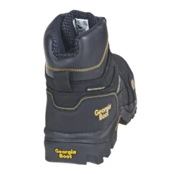 Georgia Boots: Waterproof Composite Toe EH 6-Inch Black GB00130 Men's Amplitude Leather Work Boots -doublehboots shop georgia gb00130 b 01