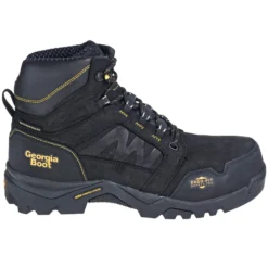 Georgia Boots: Waterproof Composite Toe EH 6-Inch Black GB00130 Men's Amplitude Leather Work Boots -doublehboots shop georgia gb00130 o 01