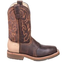 Double H Boots: Men's DH3567 Brown USA-Made Square Steel Toe EH Work Boots -doublehboots shop hh dh3567 o 01