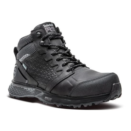 Timberland Pro Boots: Women's A21QA Black Grey Reaxion Composite Toe Waterproof Hiker 7 Timberland Pro Boots: Women's A21QA Black Grey Reaxion Composite Toe Waterproof Hiker - Image 5