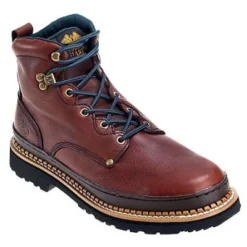 Georgia Boots: Men's Brown G6374 Georgia Giant EH Steel Toe Boots -doublehboots shop image 65765