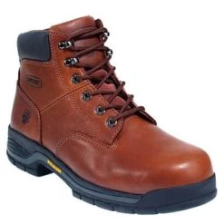 Wolverine Boots: Men's Brown 4906 Harrison Soft Toe Lace Up Work Boots -doublehboots shop image 76671