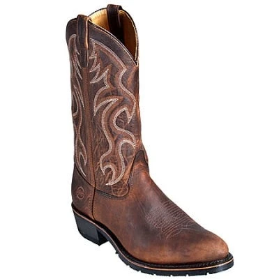 Double H Boots: Men's 2282 Brown Safety Toe USA-Made Cowboy Work Boots 9 Double H Boots: Men's 2282 Brown Safety Toe USA-Made Cowboy Work Boots - Image 7