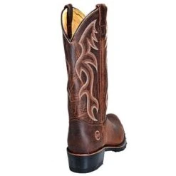 Double H Boots: Men's 2282 Brown Safety Toe USA-Made Cowboy Work Boots 13 Double H Boots: Men's 2282 Brown Safety Toe USA-Made Cowboy Work Boots -doublehboots shop image 80216