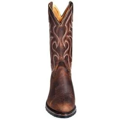 Double H Boots: Men's 2282 Brown Safety Toe USA-Made Cowboy Work Boots 10 Double H Boots: Men's 2282 Brown Safety Toe USA-Made Cowboy Work Boots -doublehboots shop image 80220