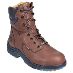 Timberland PRO Boots: Men's TiTAN 47019 Brown Waterproof Alloy Toe EH Boots -doublehboots shop image 82693