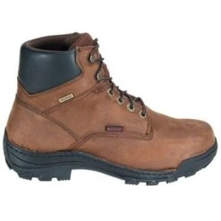 Wolverine Boots: Men's 5484 Durbin Waterproof Nubuck Brown Boots -doublehboots shop image 91485