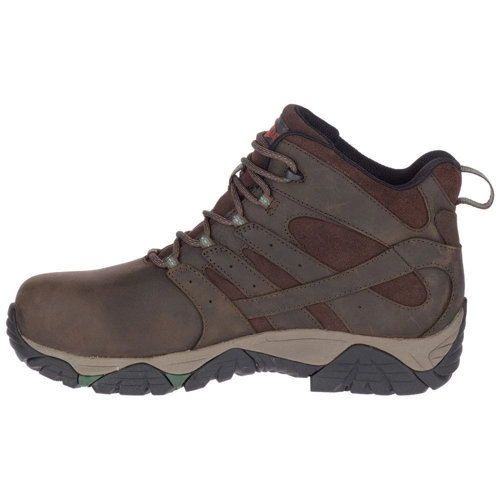 Merrell Boots: Men's J10627 Brown Moab Vertex Mid Composite Toe Waterproof Work Boot 5 Merrell Boots: Men's J10627 Brown Moab Vertex Mid Composite Toe Waterproof Work Boot - Image 3