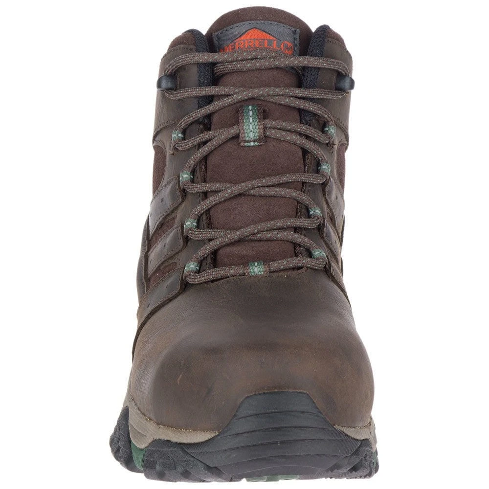 Merrell Boots: Men's J10627 Brown Moab Vertex Mid Composite Toe Waterproof Work Boot 6 Merrell Boots: Men's J10627 Brown Moab Vertex Mid Composite Toe Waterproof Work Boot - Image 4