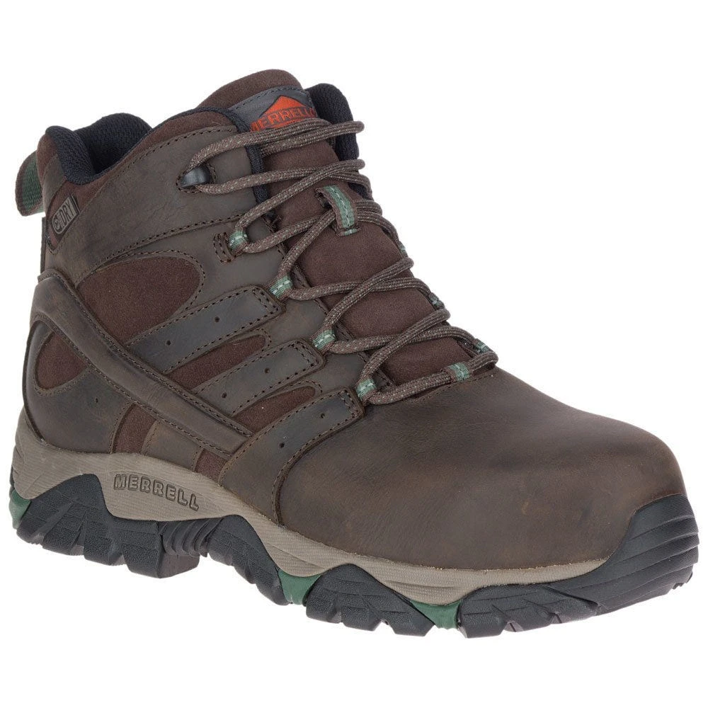 Merrell Boots: Men's J10627 Brown Moab Vertex Mid Composite Toe Waterproof Work Boot 7 Merrell Boots: Men's J10627 Brown Moab Vertex Mid Composite Toe Waterproof Work Boot - Image 5