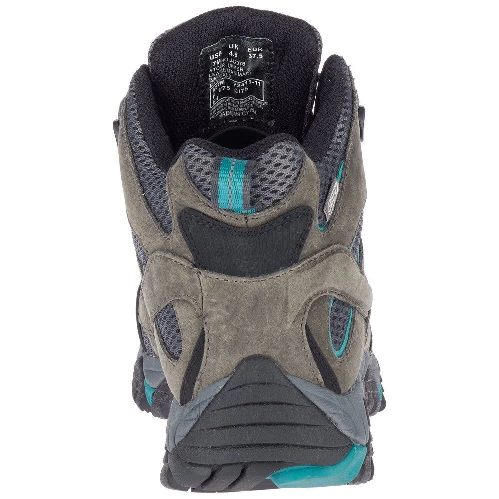 Merrell Boots: Women's J42076 Pewter Teal Moab Vertex Mid Composite Toe Waterproof Work Boot 5 Merrell Boots: Women's J42076 Pewter Teal Moab Vertex Mid Composite Toe Waterproof Work Boot - Image 3
