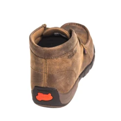 Justin Boots: Men's 235 Dark Brown Steel Moc Toe EH Work Boots -doublehboots shop justin 235 b 01