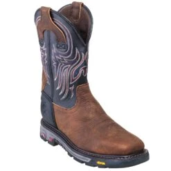 Justin Boots: Men's WK2104 Steel Toe EH Cowboy Work Boots -doublehboots shop justin wk2104 p 01