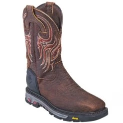 Justin Boots: Men's WK2111 Square Steel Toe Waterproof Commander X5 Pull-On Work Boots 11 Justin Boots: Men's WK2111 Square Steel Toe Waterproof Commander X5 Pull-On Work Boots -doublehboots shop justin wk2111 p 01