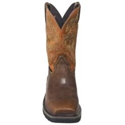 Justin Boots: Men's SE4812 Tan Composite Toe EH Non-Metallic Stampede Work Boots 14 Justin Boots: Men's SE4812 Tan Composite Toe EH Non-Metallic Stampede Work Boots -doublehboots shop justin wk4812 090 f 01