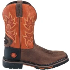Justin Boots: Men's SE4944 Two Tone Leather EH Cowboy Work Boots -doublehboots shop justin wk4944 090 o 01